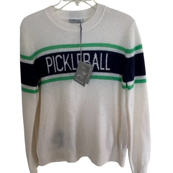 Alashan Luxury Cashmere Pickleball Sweater Size Large - Picture 2 of 9
